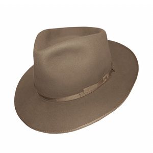 Borsalina tan brim hat